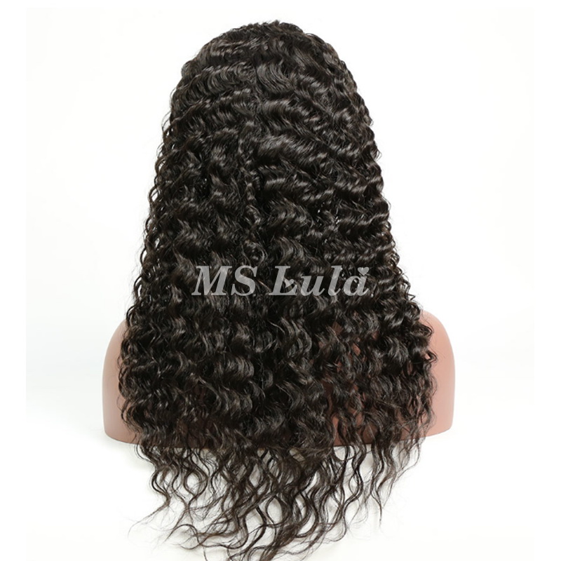 Virgin Human Hair Deep Wave U Part Wigs - 图片 4
